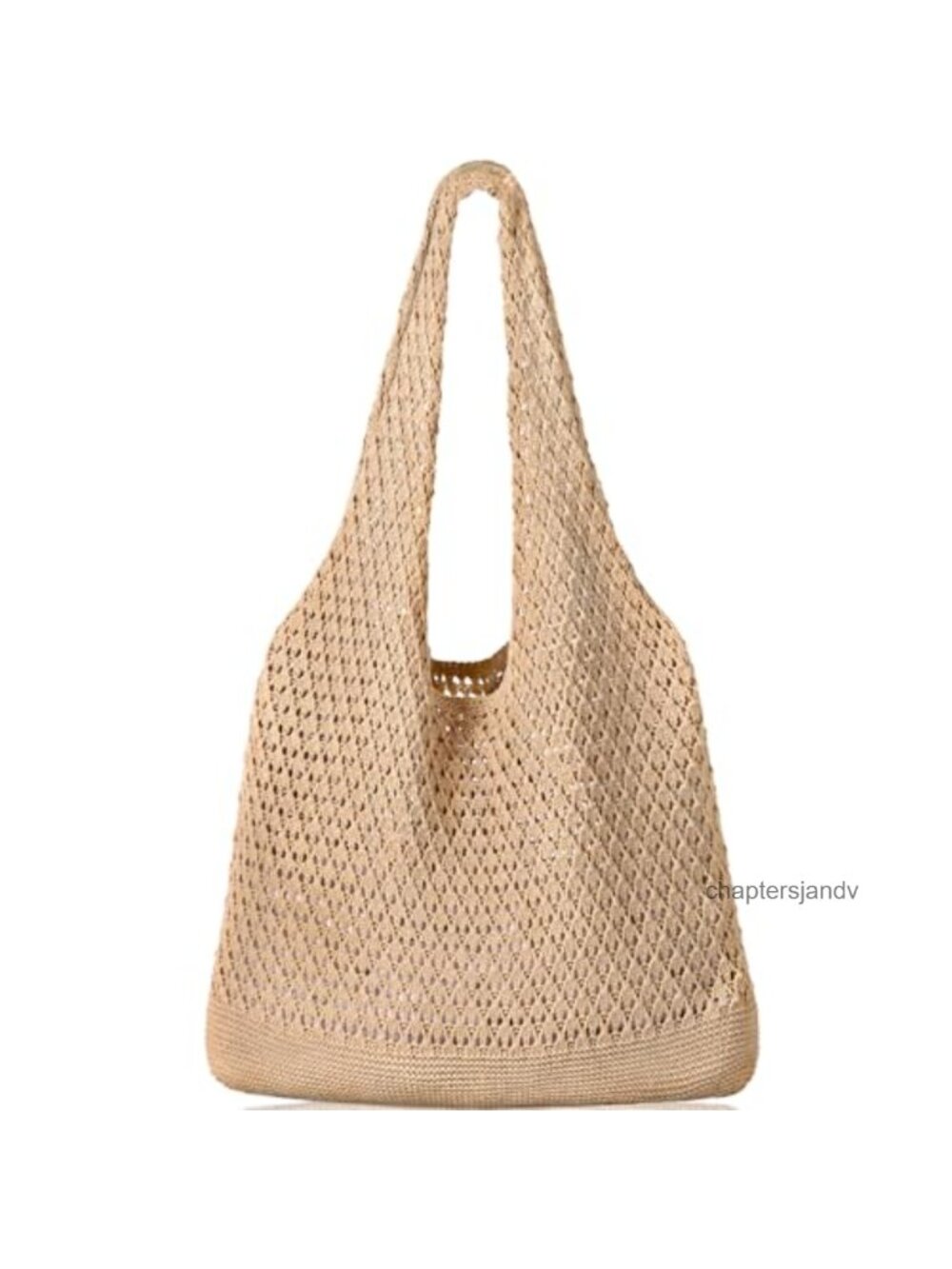 Crochet Mesh Beach Tote Bag Womens Shoulder Shopping Handbag